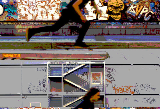 skate park improvisé